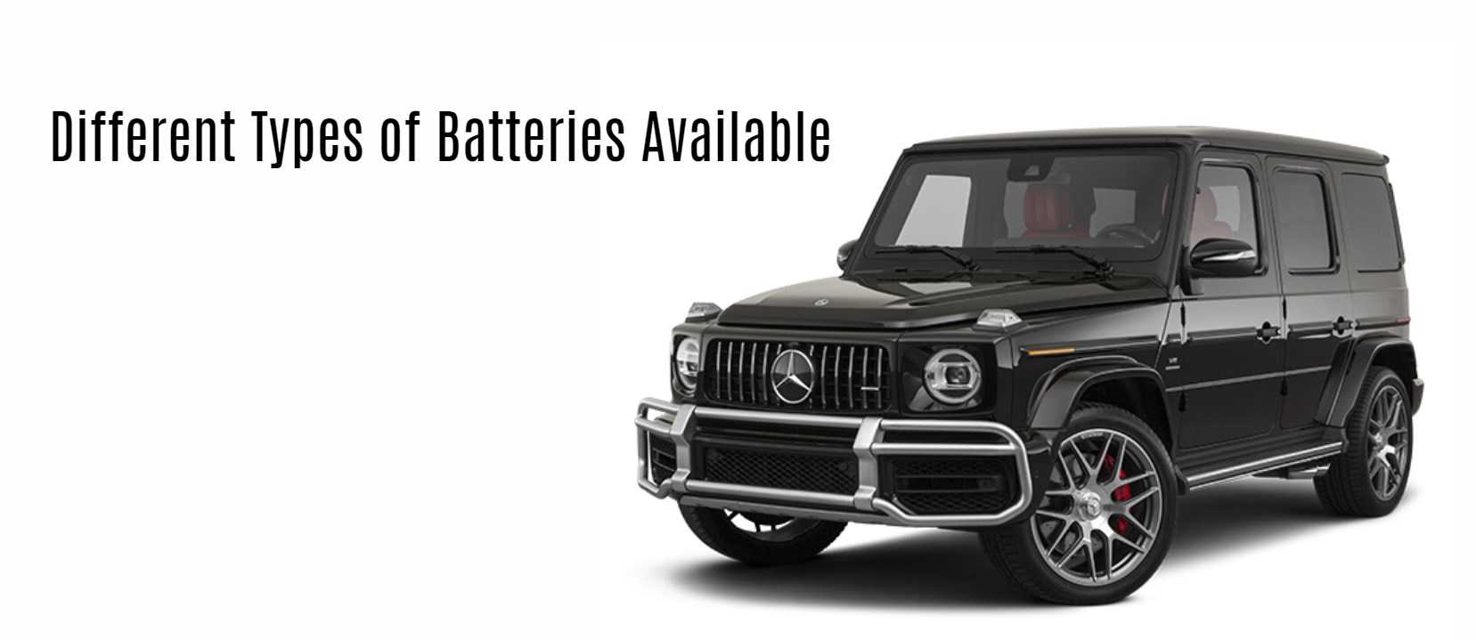 Different Types of Batteries Available