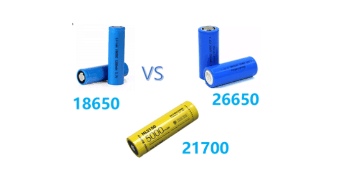 26650 vs 18650 Lithium Battery, What are the Differences?