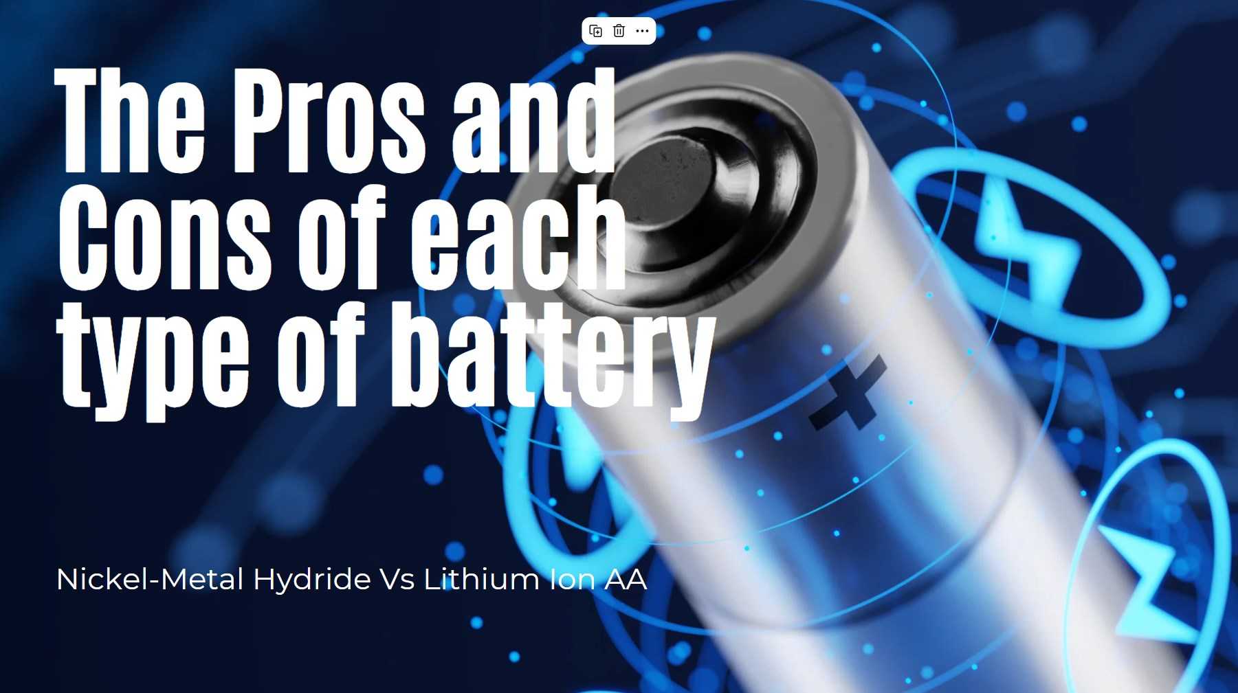 Nickel-Metal Hydride Vs Lithium Ion AA