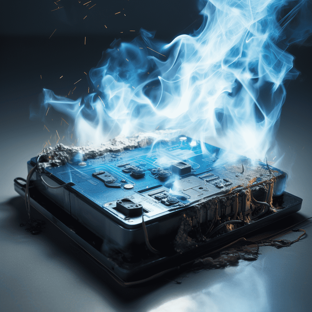 lithium battery fire
