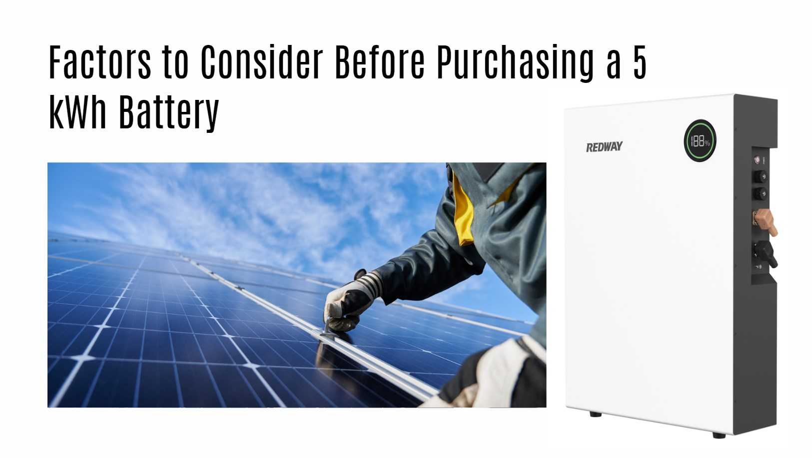 Factors to Consider Before Purchasing a 5 kWh Battery. 5kwh 48v 100ah powerwall home ess lithium battery factory oem