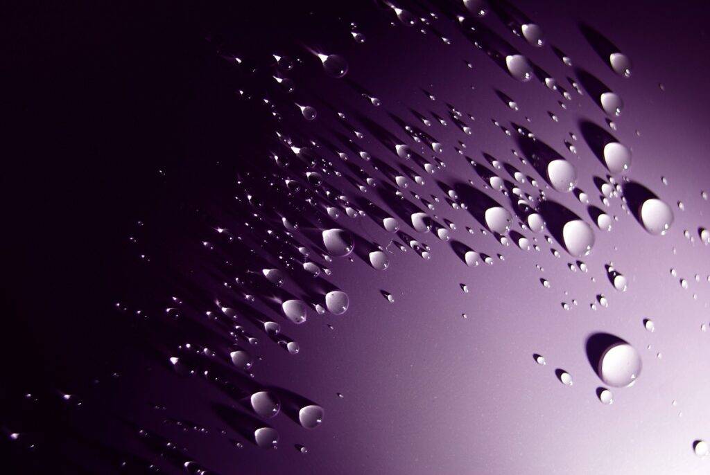 water, drop, violet