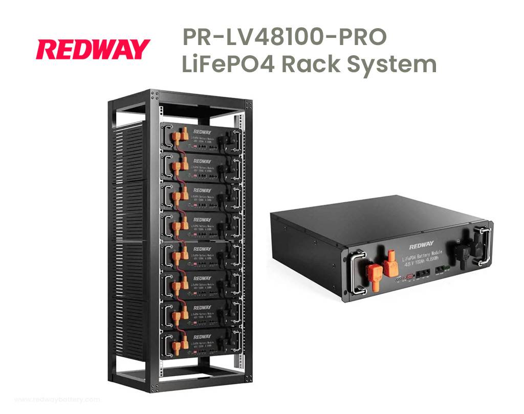 PR-LV48100-3U-PRO LiFePO4 Rack Battery