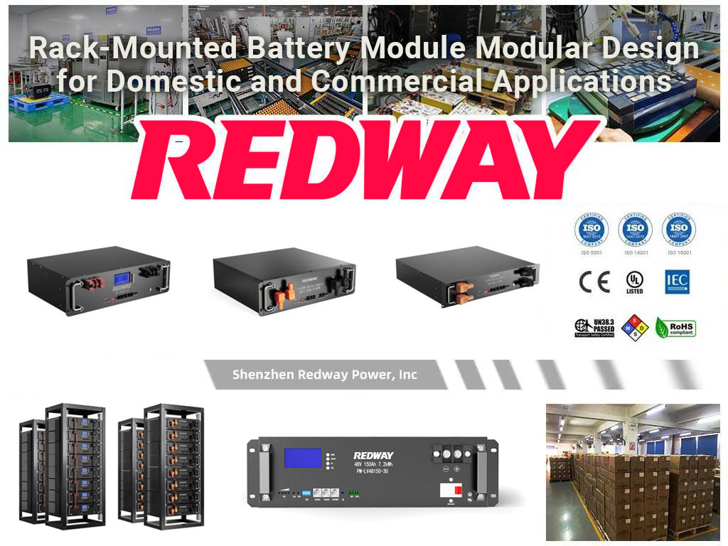 Rack-Mounted Battery Module Modular Design for Domestic and Commercial Applications