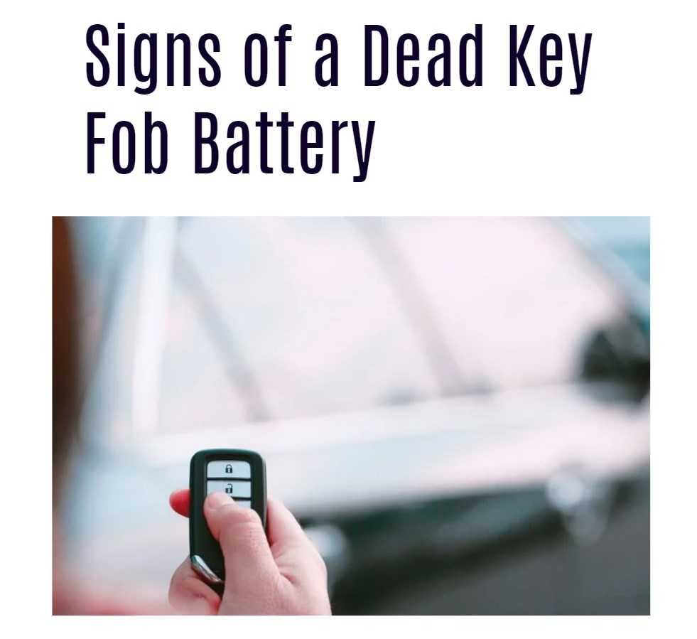 Understand the Lifespan and Replacement of a Key Fob Battery