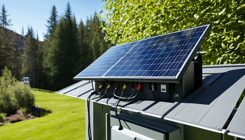 Charging deep cycle battery with solar panel