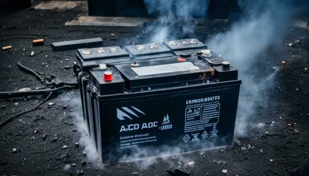 lead acid battery explosion