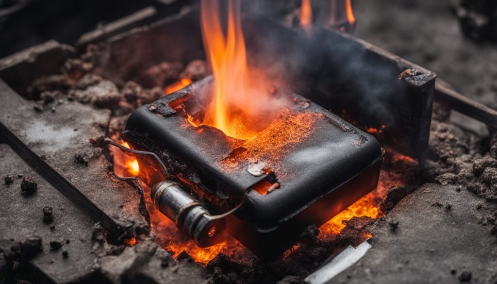 lithium ion battery fire