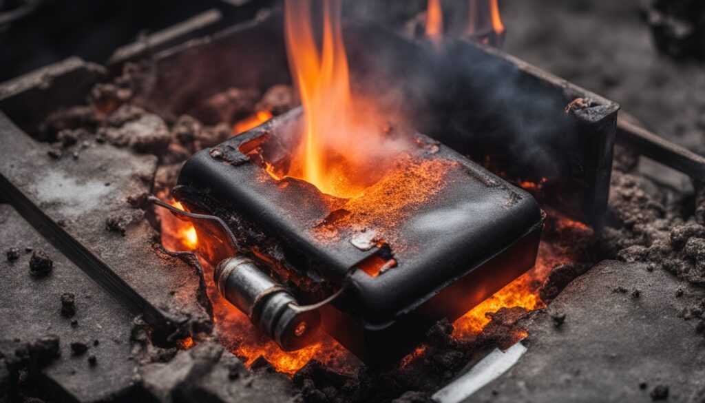 lithium ion battery fire