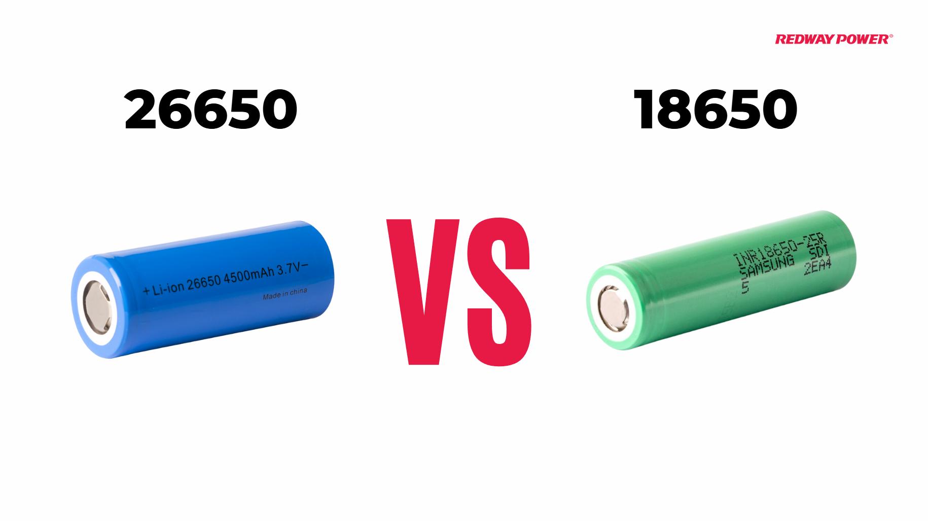 How to Choose the Right Battery: 26650 vs. 18650