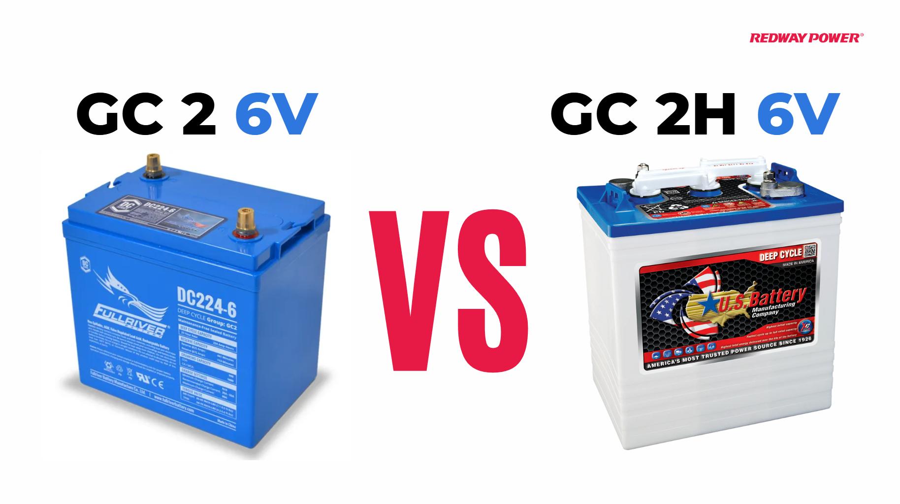 Key Features of Group GC2 and Group GC2H 6 Volt Golf Cart Batteries