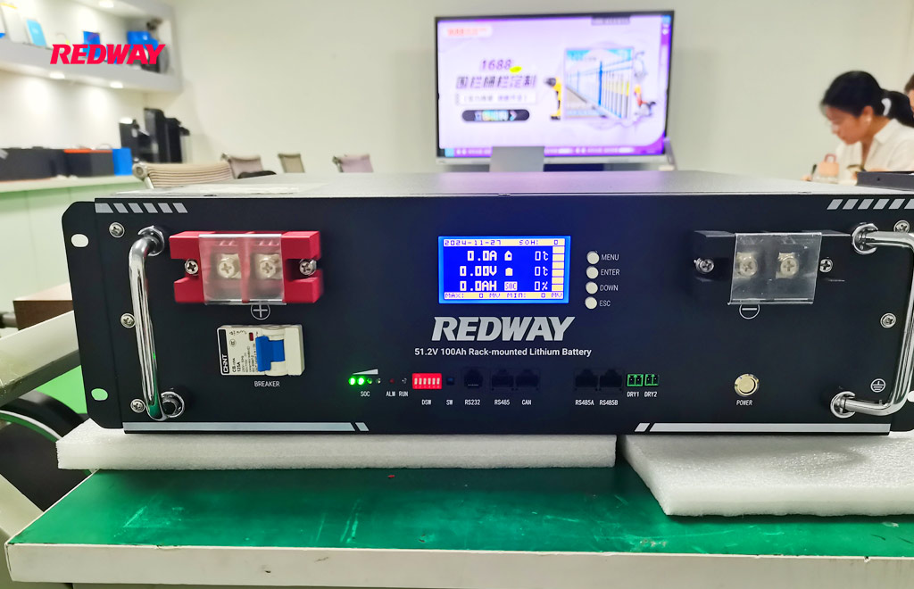 rack mounted lithium lifepo4 battery oem factory