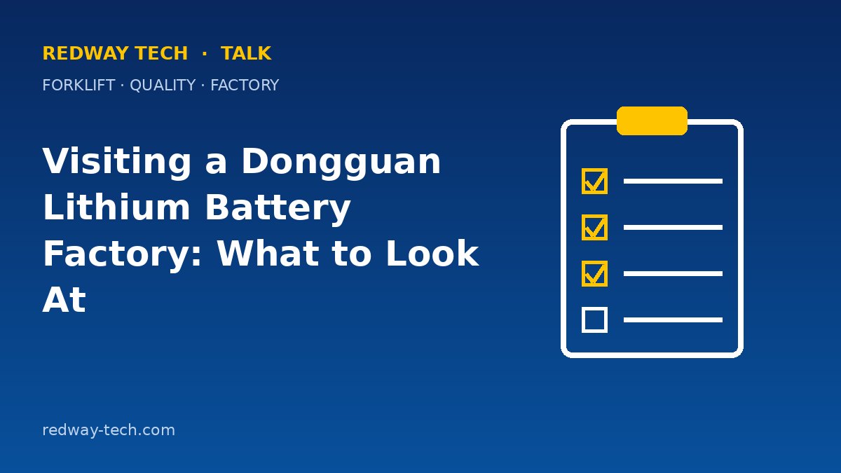 Visiting a Dongguan Lithium Battery Factory: A Buyer Guide – Redway Tech Talk