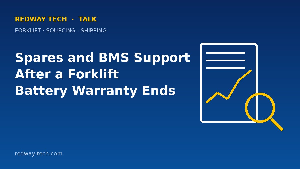 Spares and BMS Support After a Forklift Battery Warranty Ends 1 Forklift Battery Spares and BMS Support After Warranty – Redway Tech Talk