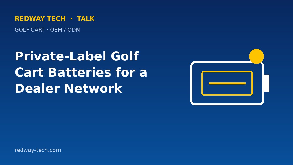Private-Label Golf Cart Batteries for a Dealer Network 1 Private-Label Golf Cart Batteries for a Dealer Network – Redway Tech Talk