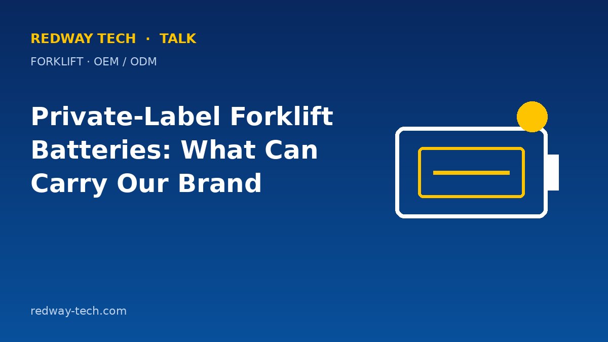 Private-Label Forklift Batteries: What Can Carry Our Brand? 1 Private-Label Forklift Batteries: What Can Carry Your Brand – Redway Tech Talk