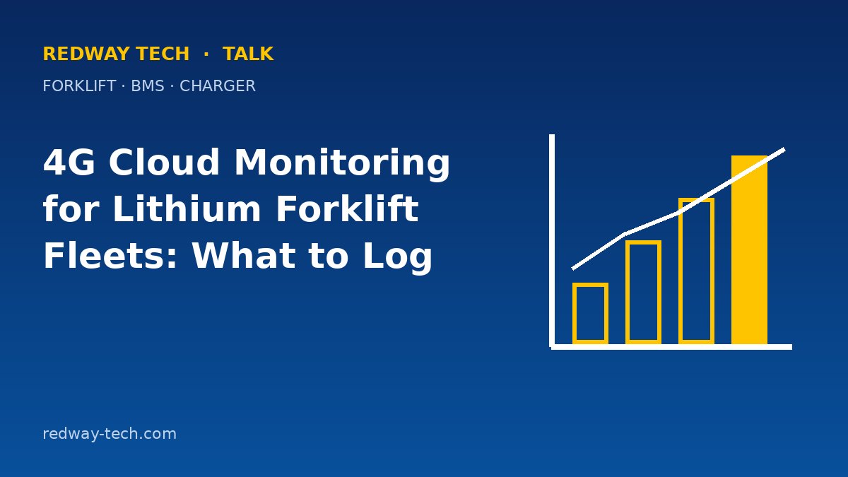 4G Cloud Monitoring for Lithium Forklift Fleets – Redway Tech Talk
