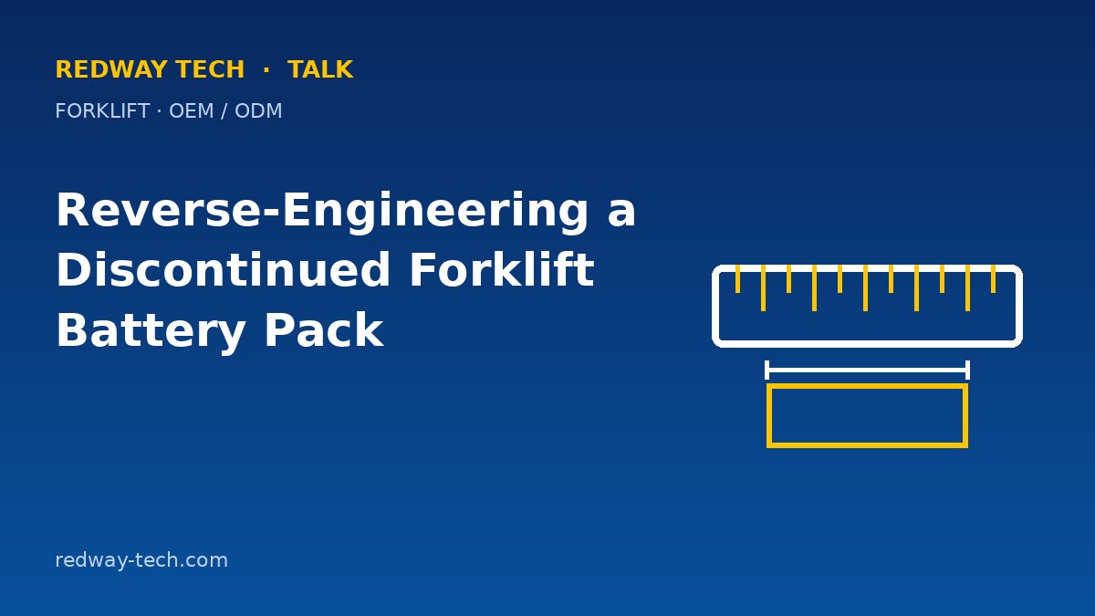 Reverse-Engineering a Discontinued Forklift Battery Pack 1 Reverse-Engineering a Discontinued Forklift Battery Pack – Redway Tech Talk