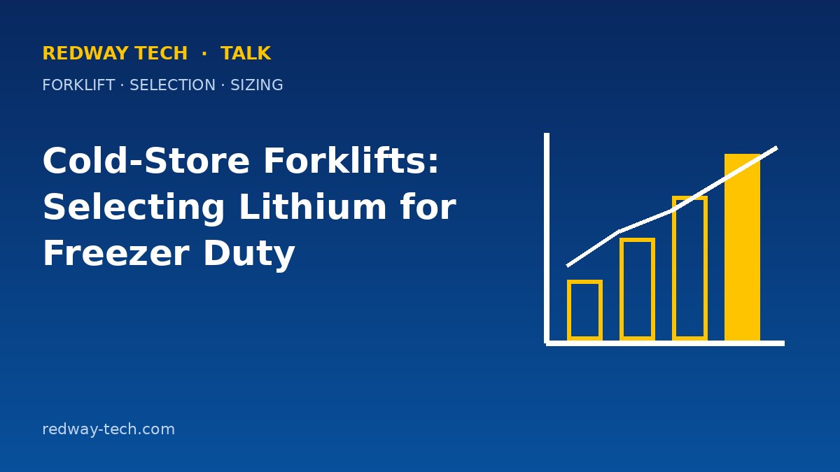 Cold-Store Forklifts: Selecting Lithium for Freezer Duty 1 Cold-Store Forklifts: Selecting Lithium for Freezer Duty – Redway Tech Talk