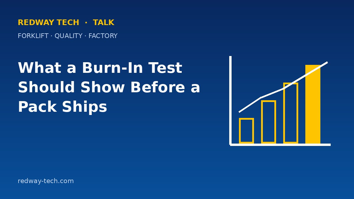 What a Burn-In Test Should Show Before a Pack Ships 1 What a Burn-In Test Should Show Before a Pack Ships – Redway Tech Talk