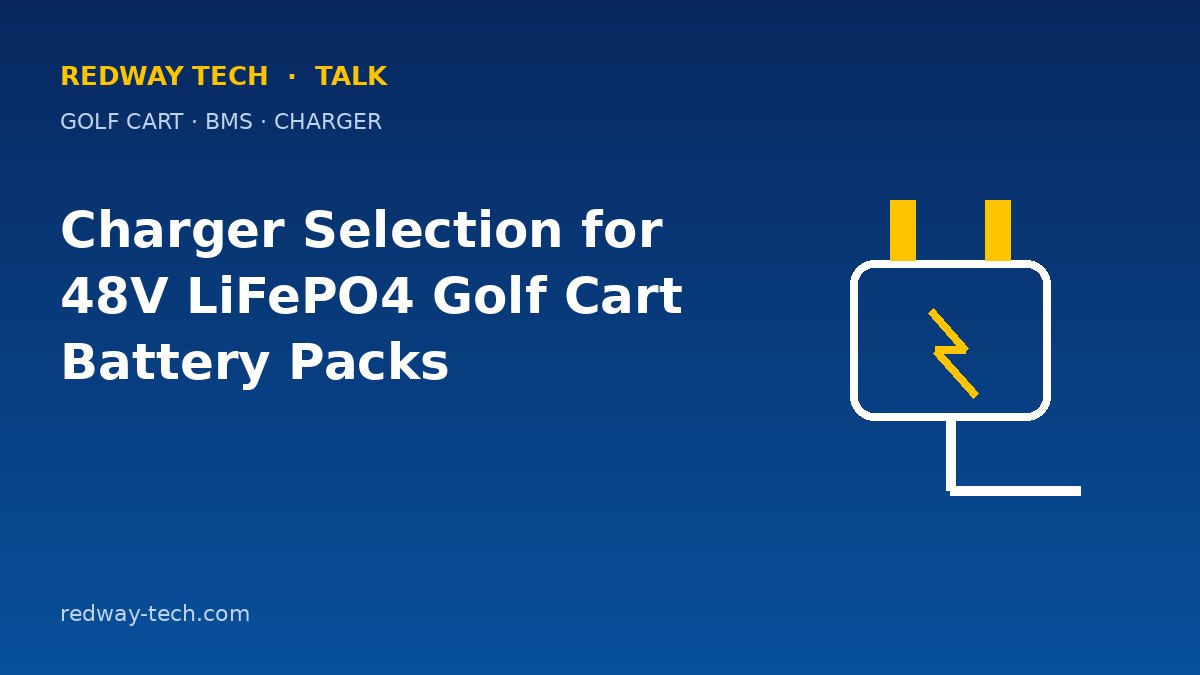 Charger Selection for 48V LiFePO4 Golf Cart Battery Packs – Redway Tech Talk