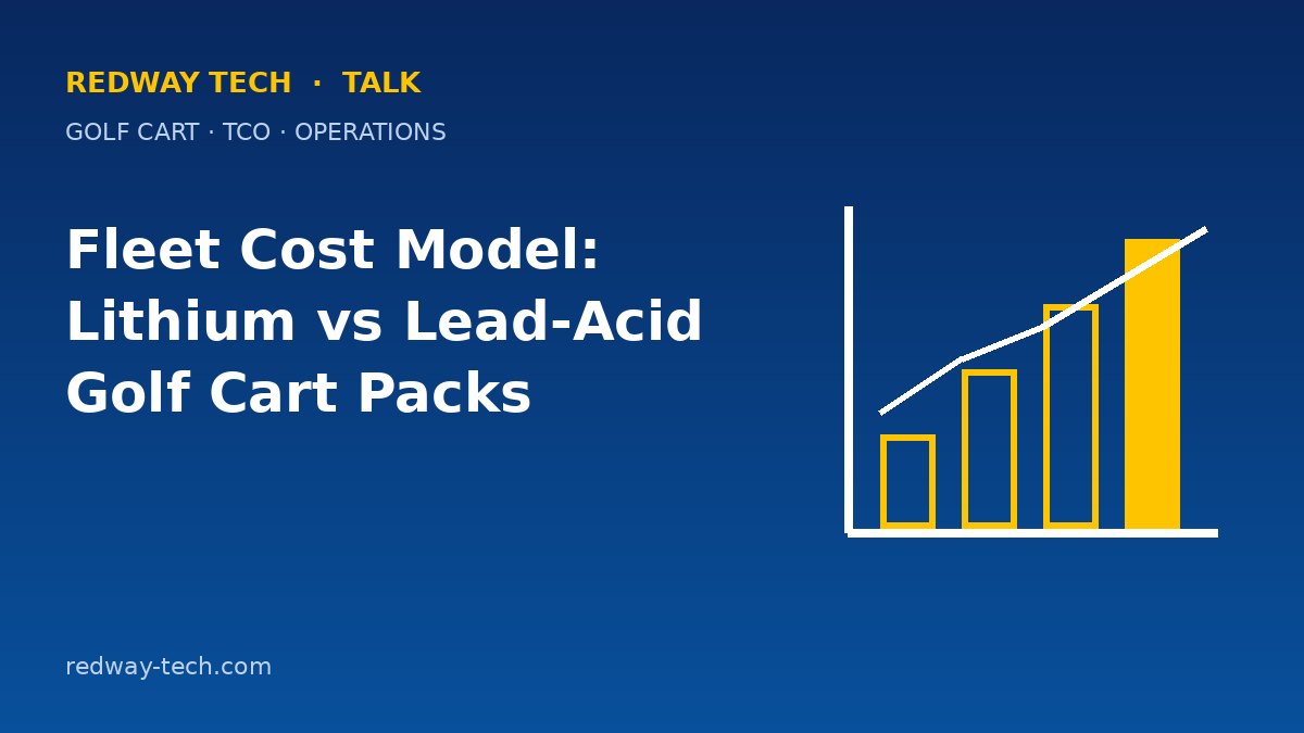 Fleet Cost Model: Lithium vs Lead-Acid Golf Cart Packs – Redway Tech Talk